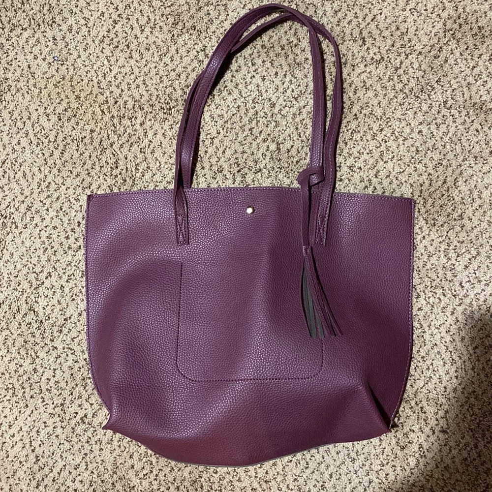 Purple leather purse. Never used!